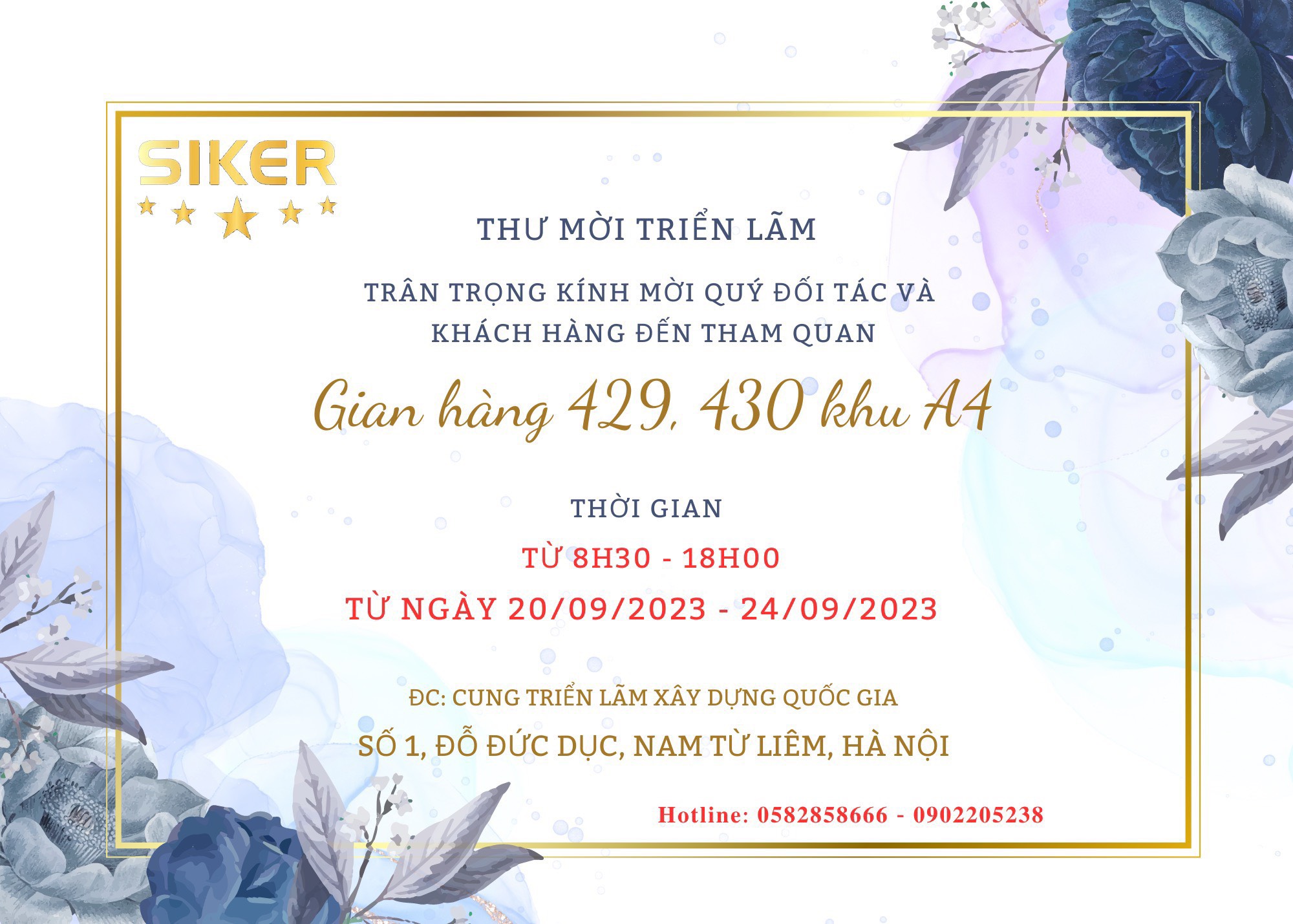 THƯ MỜI THAM DỰ VIETBUILD HÀ NỘI TỪ 20- 24/09/2023