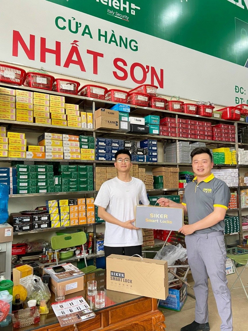 Cửa hàng Nhất Sơn- Phổ Yên Thái Nguyên- đai lý chính thức Khóa điện tử Siker