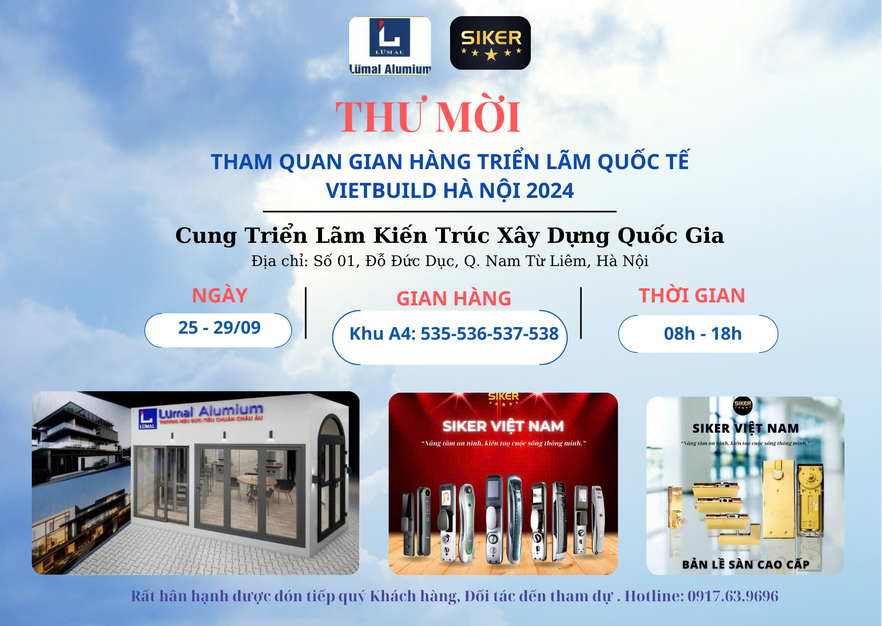 THƯ MỜI SỰ KIỆN VIETBUILD THÁNG 9/2024