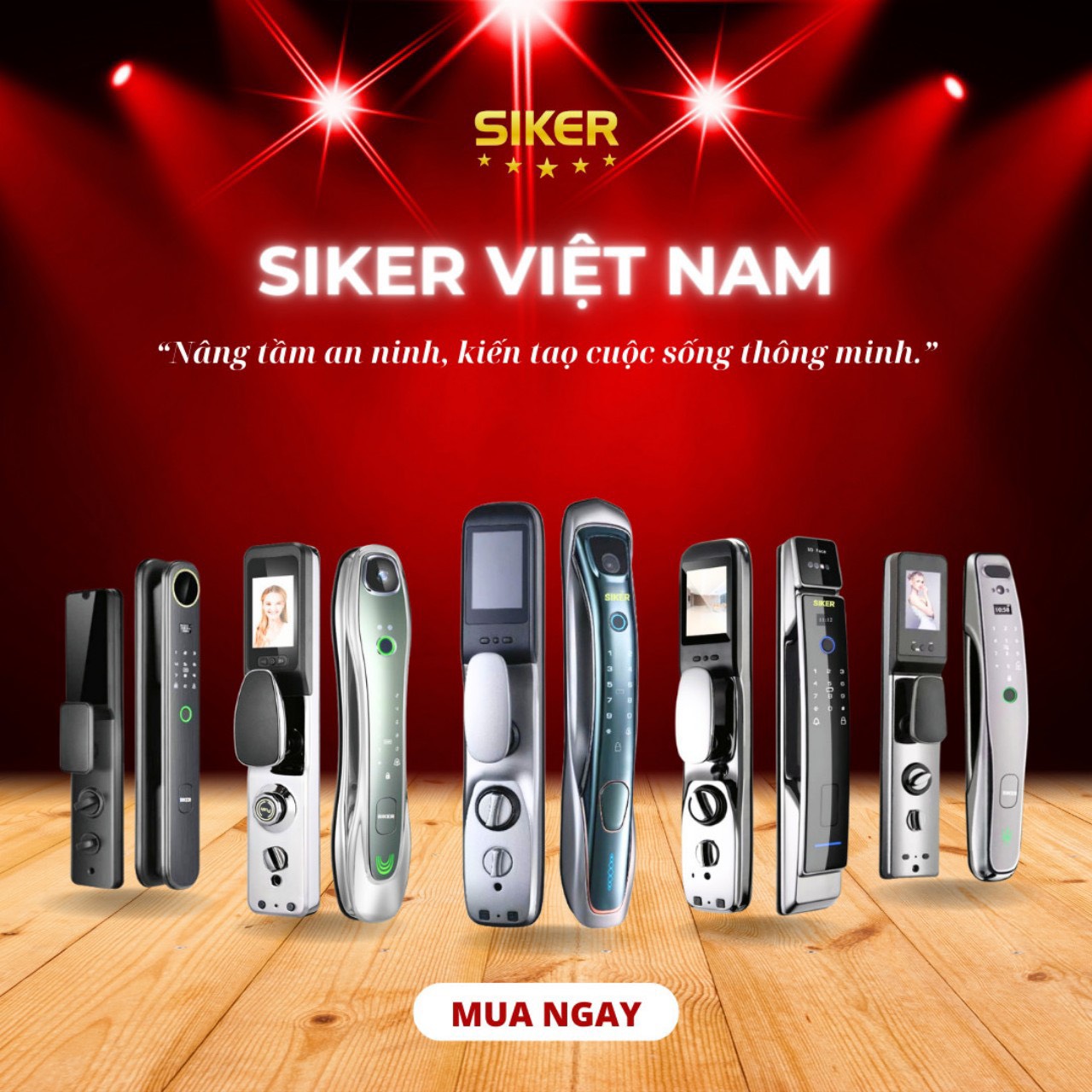 Tổng hợp các mẫu khóa thông minh Siker