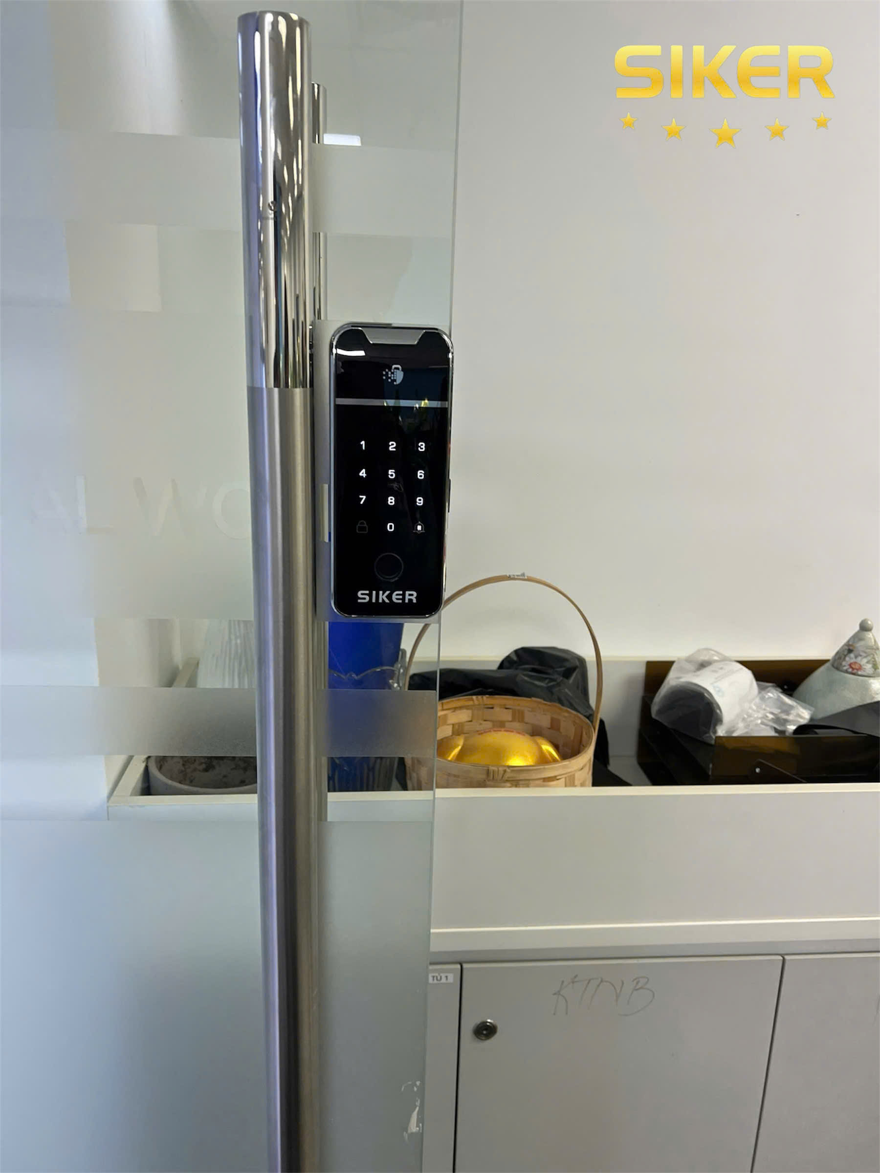 SIKER KTK204 – KHÓA CỬA KÍNH CƯỜNG LỰC CAO CẤP CHO KHÔNG GIAN HIỆN ĐẠI