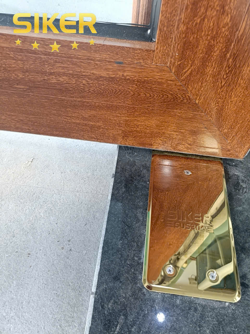 Bản Lề Sàn Siker SK1500PVD – Vàng Gold Cao Cấp, Chuẩn Công Nghệ Châu Âu