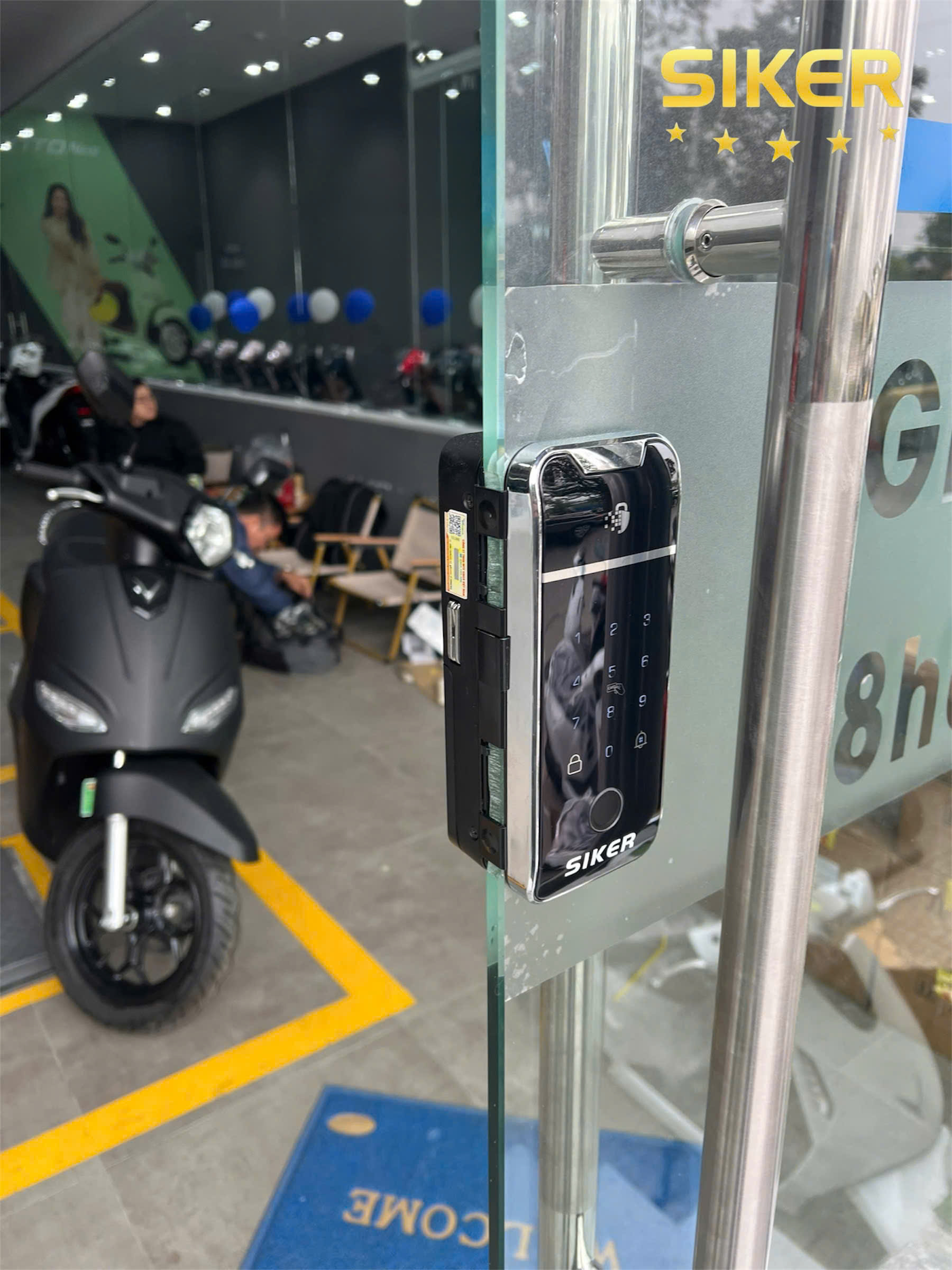 Bàn Giao Khóa Thông Minh Siker KTK204 Tại Nhà Phân Phối VinFast – Trịnh Văn Bô, Xuân Phương, Hà Nội