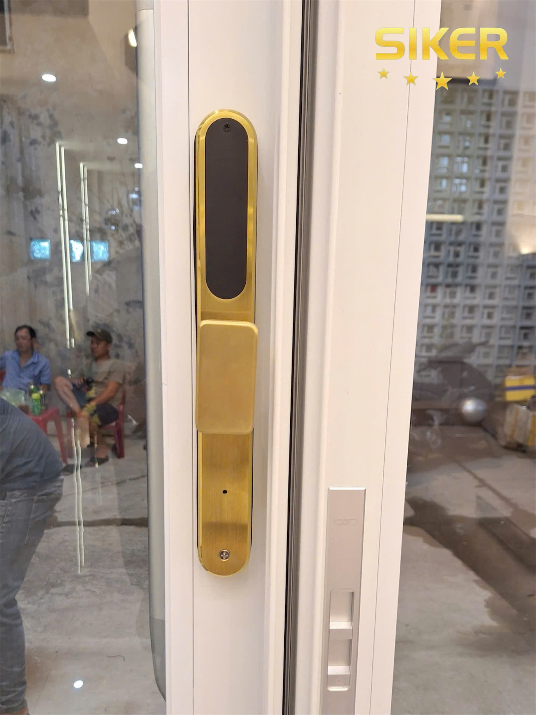 Khóa Điện Tử Chính Hãng Siker KTS109-1 – Giải Pháp An Ninh Hoàn Hảo Cho Cửa Nhôm Trượt Quay