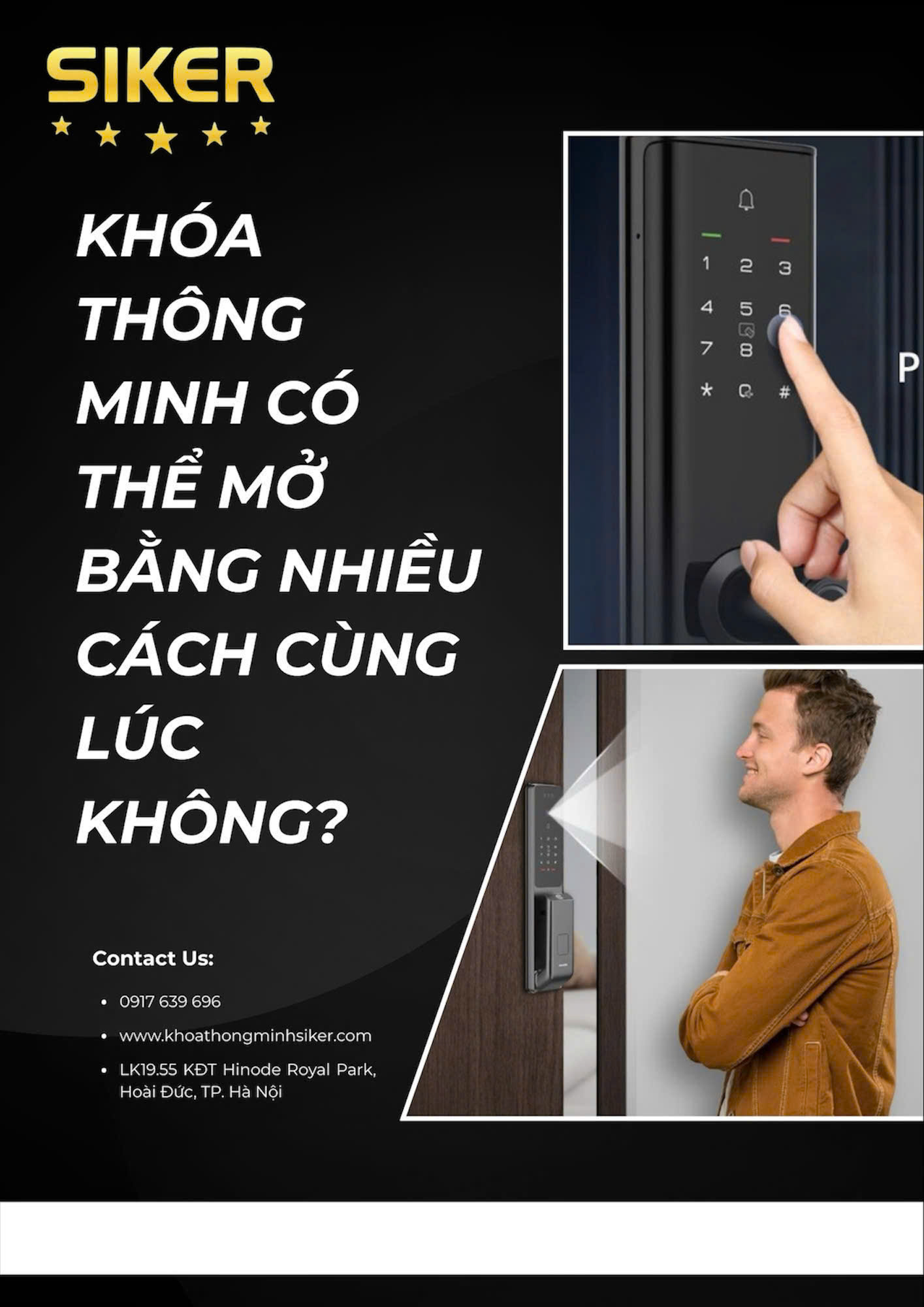 Khóa Thông Minh Có Thể Mở Bằng Nhiều Cách Cùng Lúc Không?
