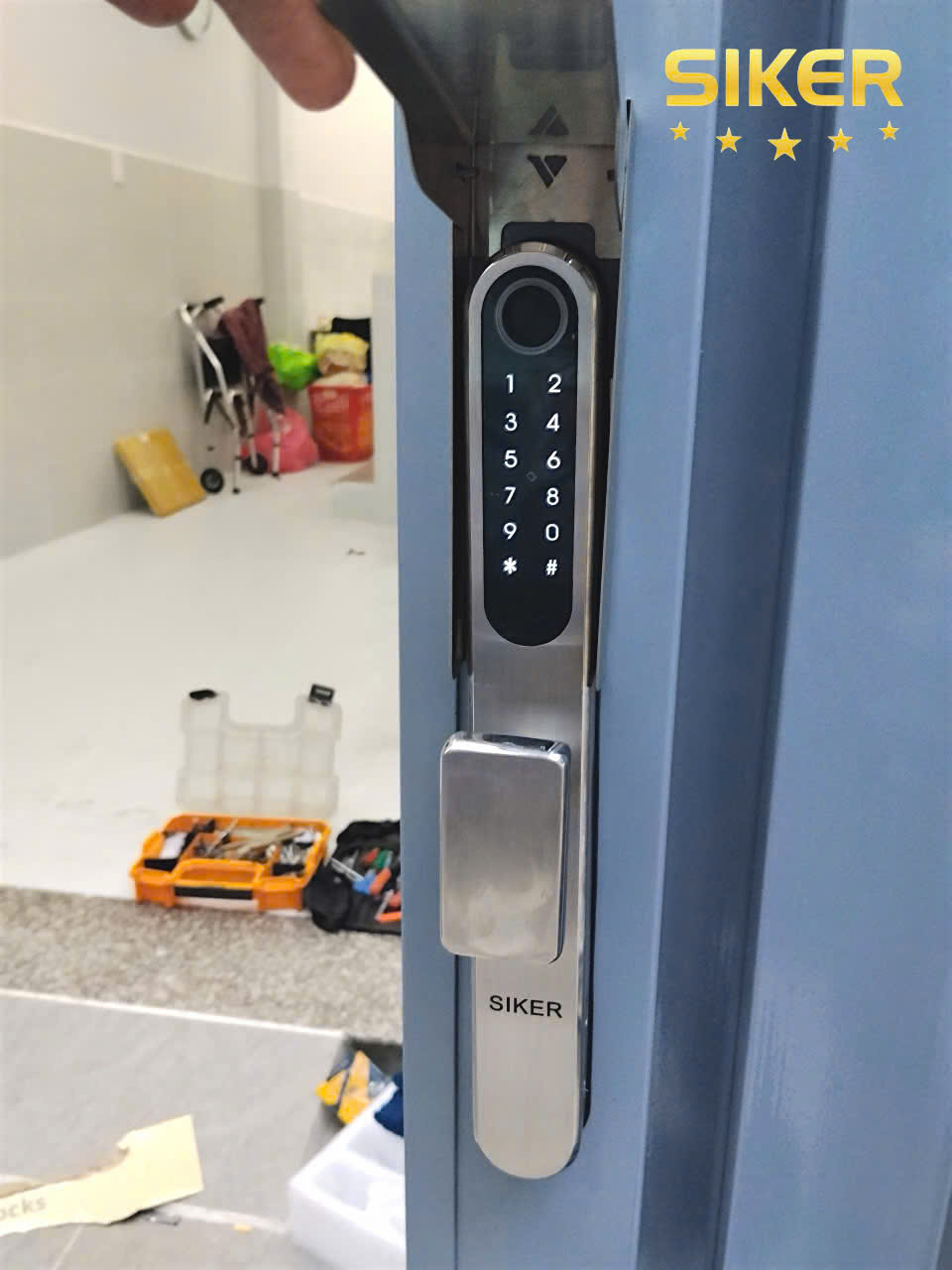 🔒 KHÓA ĐIỆN TỬ SIKER KTS109-1 – GIẢI PHÁP TỐI ƯU CHO CỬA NHÔM TRƯỢT QUAY