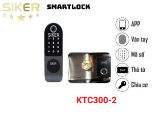 Khóa điện tử chính hãng Siker KTC300-2 lắp cửa cổng