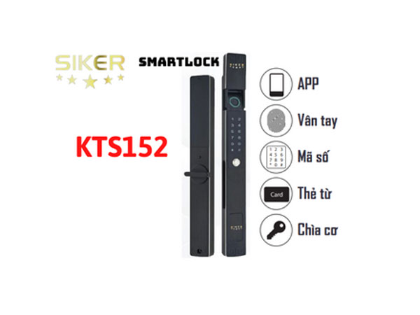 Khóa điện tử chính hãng Siker KTS152 lắp cửa nhôm